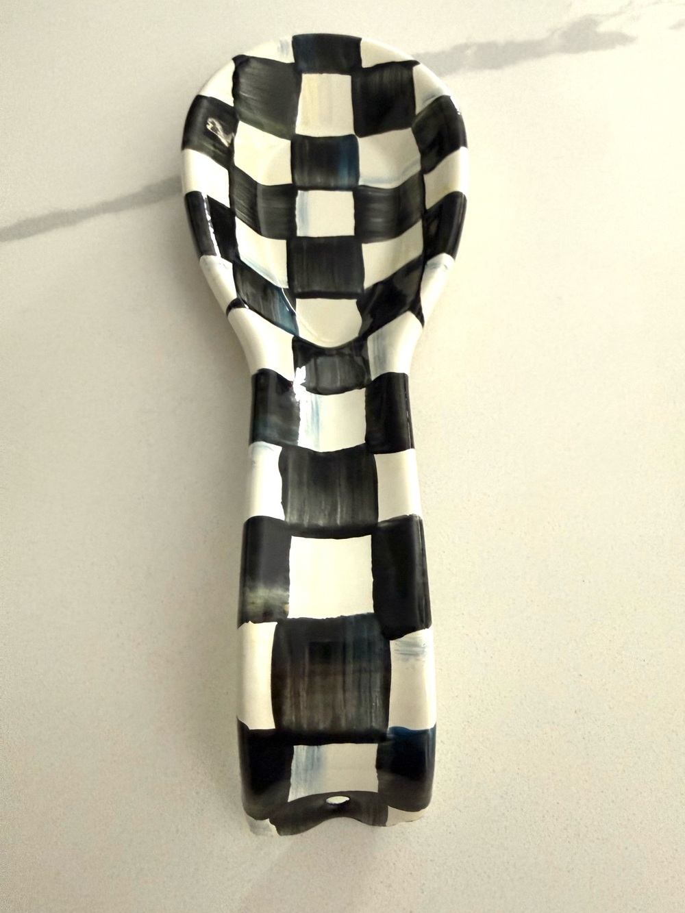 Brand New! Mackenzie Childs Spoon Rest-Courtly Check - Picture 6 of 11